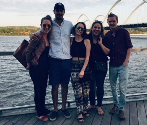 Meredyth with friends